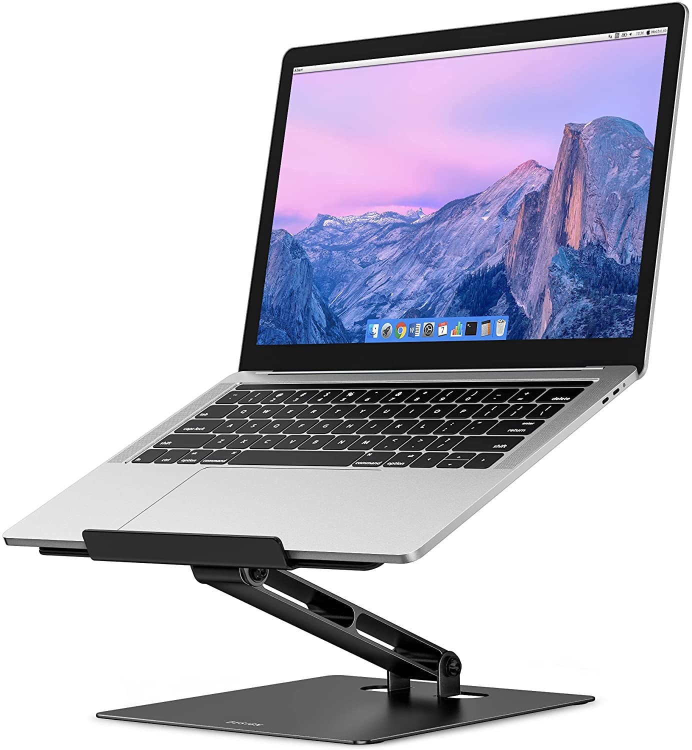 Besign LSX5 Aluminum Computer Stand, Ergonomic Adjustable Notebook Riser Holder Compatible with Air, Pro, Dell, HP, Lenovo More 10-14" Laptops (Black)