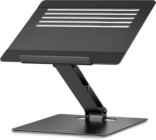 Besign LSX5 Aluminum Computer Stand, Ergonomic Adjustable Notebook Riser Holder Compatible with Air, Pro, Dell, HP, Lenovo More 10-14" Laptops (Black)